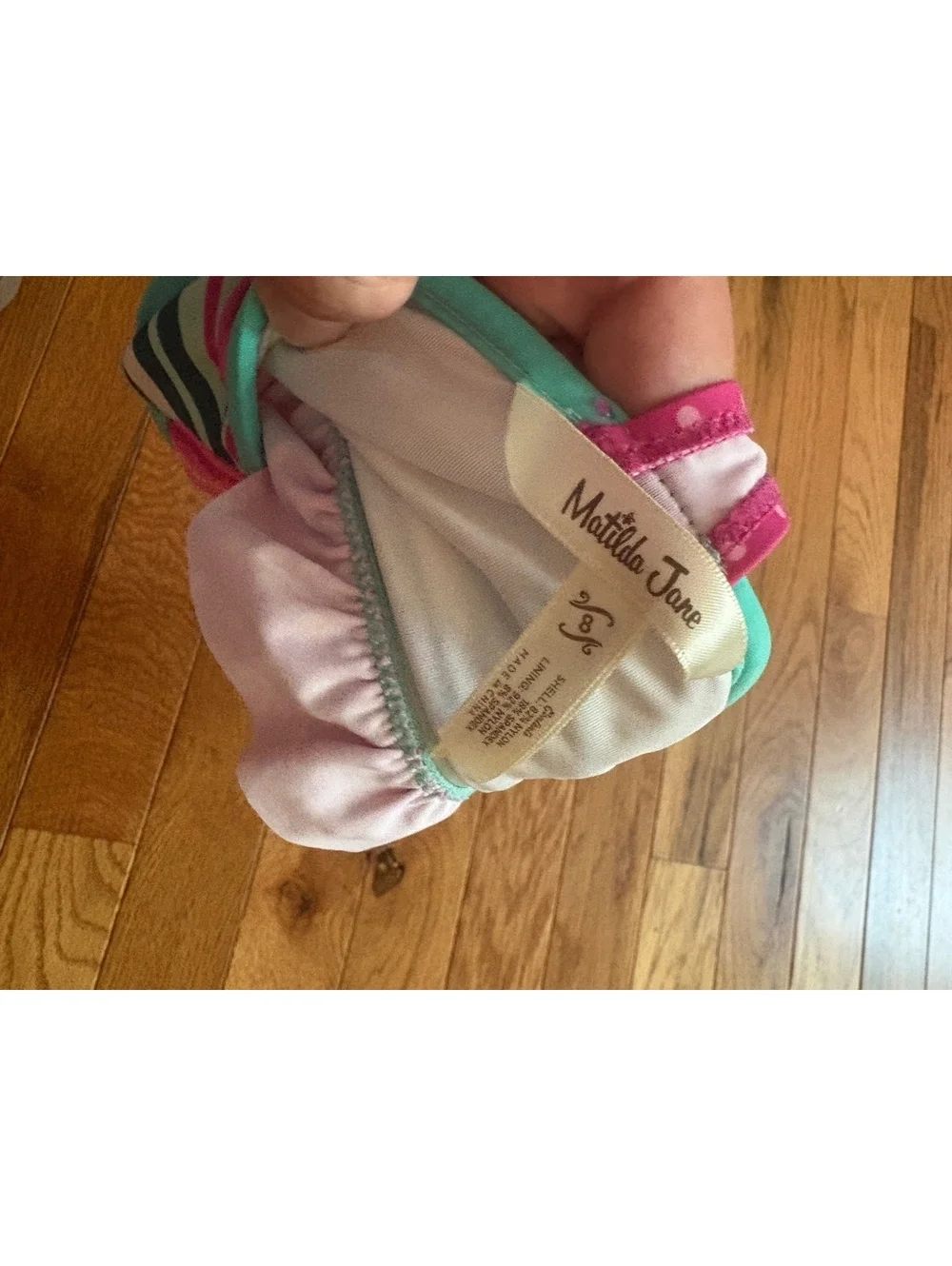Matilda Jane girls size 8 2 piece swim